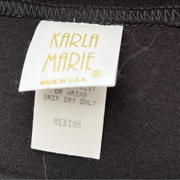 Karla Marie long black dress in medium - Picture 3 of 6